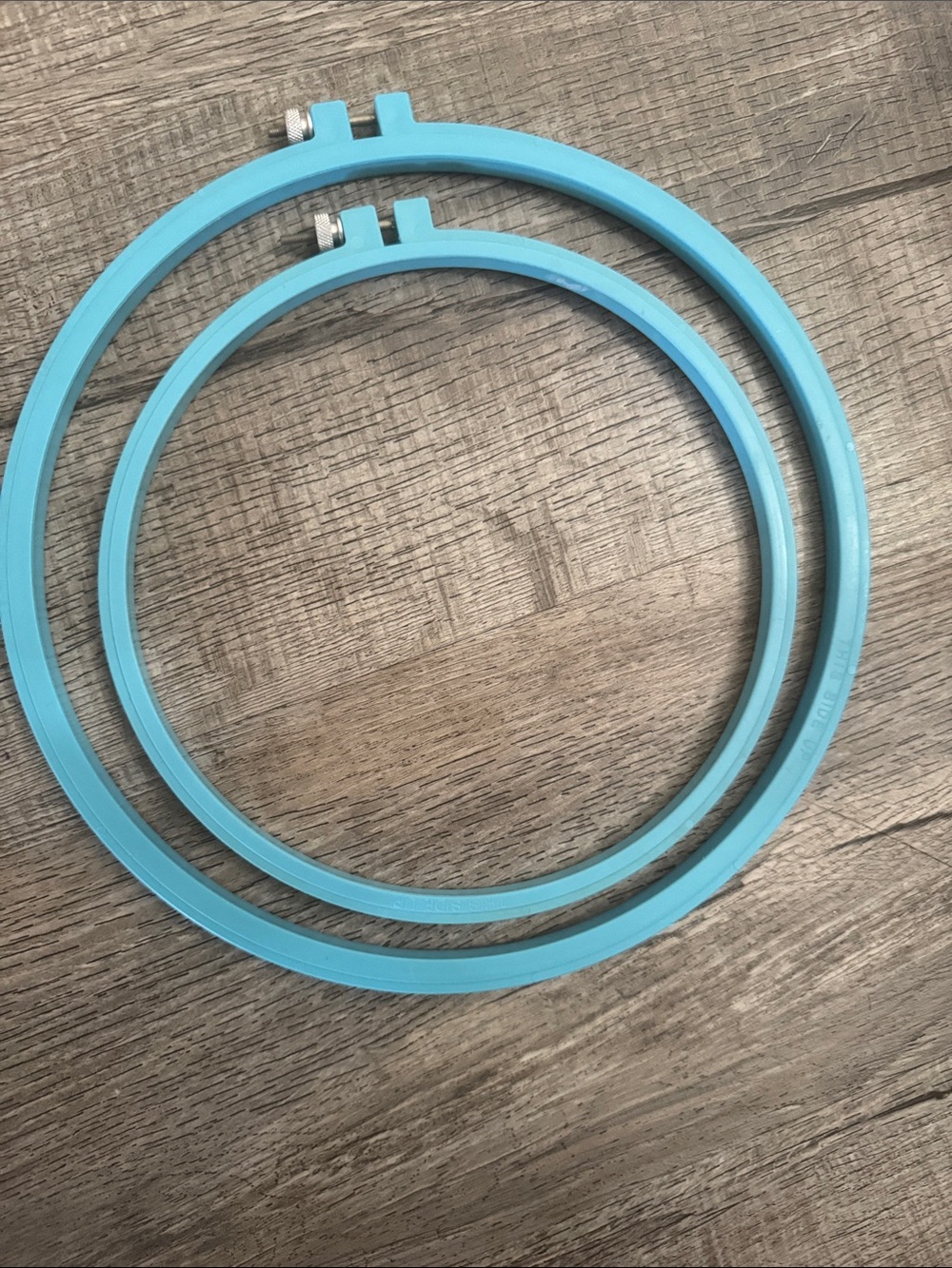 Vintage Aqua Blue Embroidery Hoop Set - Home Accents